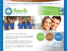 Tablet Screenshot of mainevilledental.com